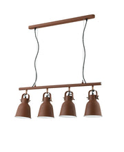 Lampadario LEGEND a Sospensione 4 Luci Led(E27) 85,5 cm in Metallo