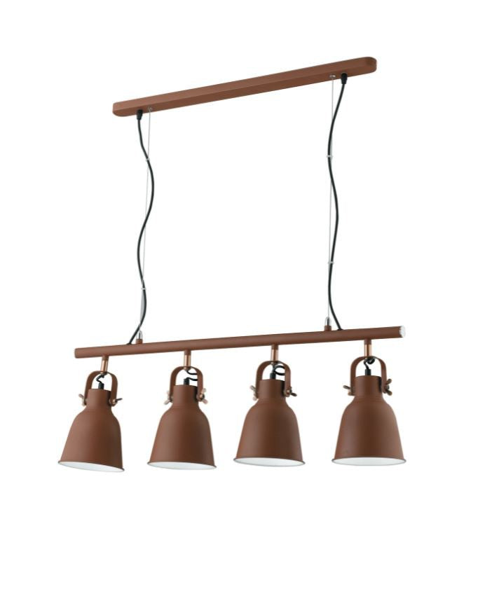 Lampadario LEGEND a Sospensione 4 Luci Led(E27) 85,5 cm in Metallo