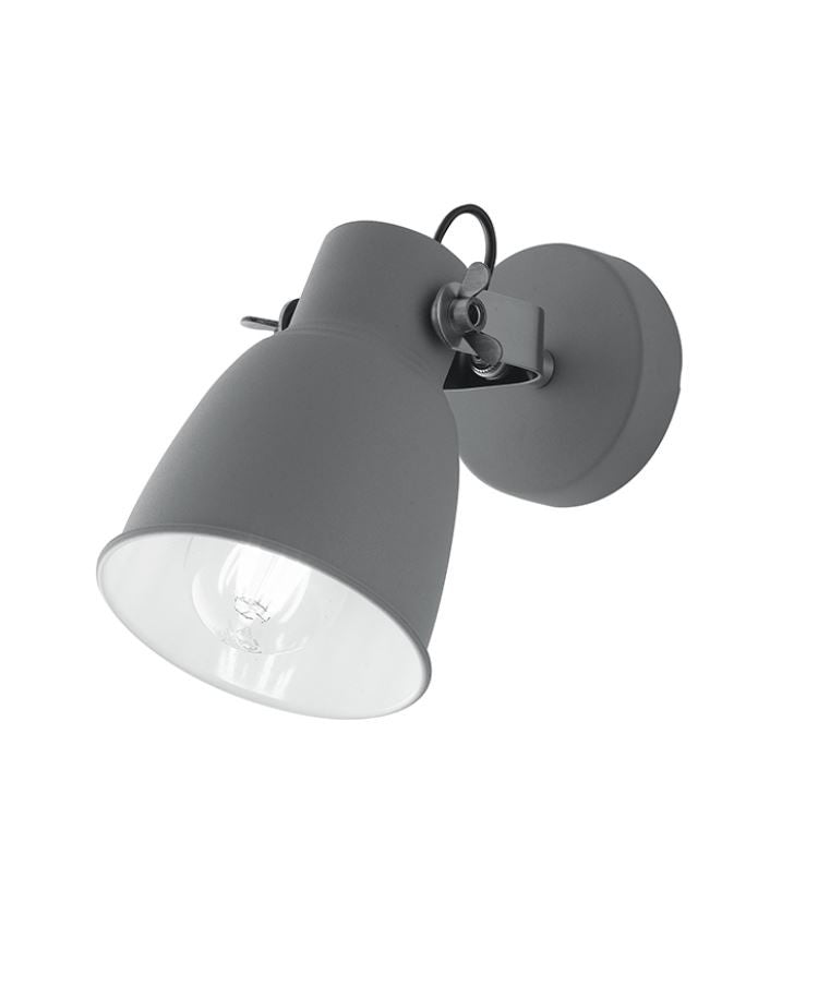 Applique LEGEND GREY Led(E27) 22 cm in Metallo