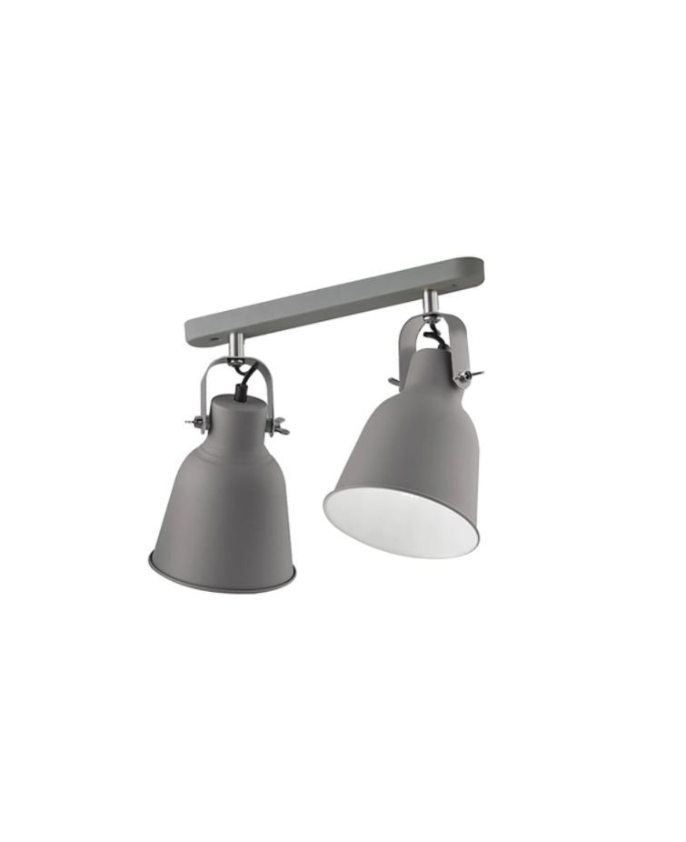 Applique LEGEND GREY 2 Luci Led(E27) 26 cm in Metallo