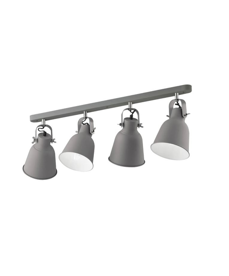 Applique LEGEND GREY 4 Luci Led(E27) 72 cm in Metallo