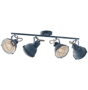 Applique CUBA 4 Luci Led (E14) 40,5 cm In Metallo