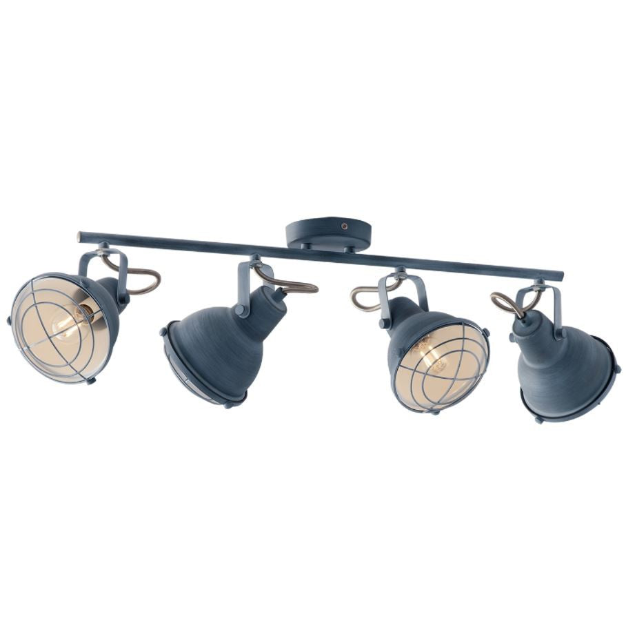 Applique CUBA 4 Luci Led (E14) 40,5 cm In Metallo
