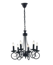 Lampadario BEATRICE a Sospensione 6 Luci Led (E14) 50 cm In Metallo