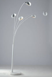 Piantana ERACLE 5 Luci Led(E14) orientabili 219 cm in Metallo