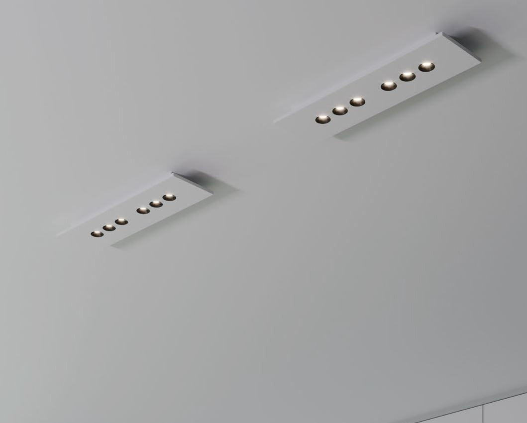 Plafoniera XICO CCT Rettangolare 70 cm In Gesso