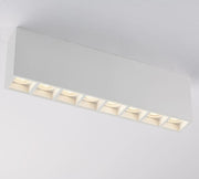 Plafoniera HAPIS Rettangolare 8 Luci Led(GU10 Mini) 39 cm in Gesso