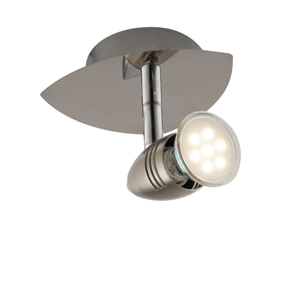 Applique SUNNY 1 Faretto Led (GU10) 13 cm In metallo