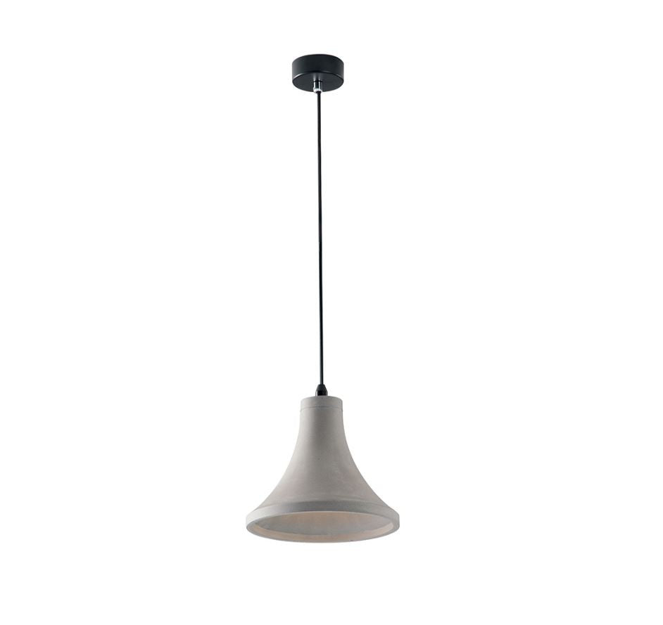 Lampadario ANDO a Sospensione Led(E27) 120cm In Cemento