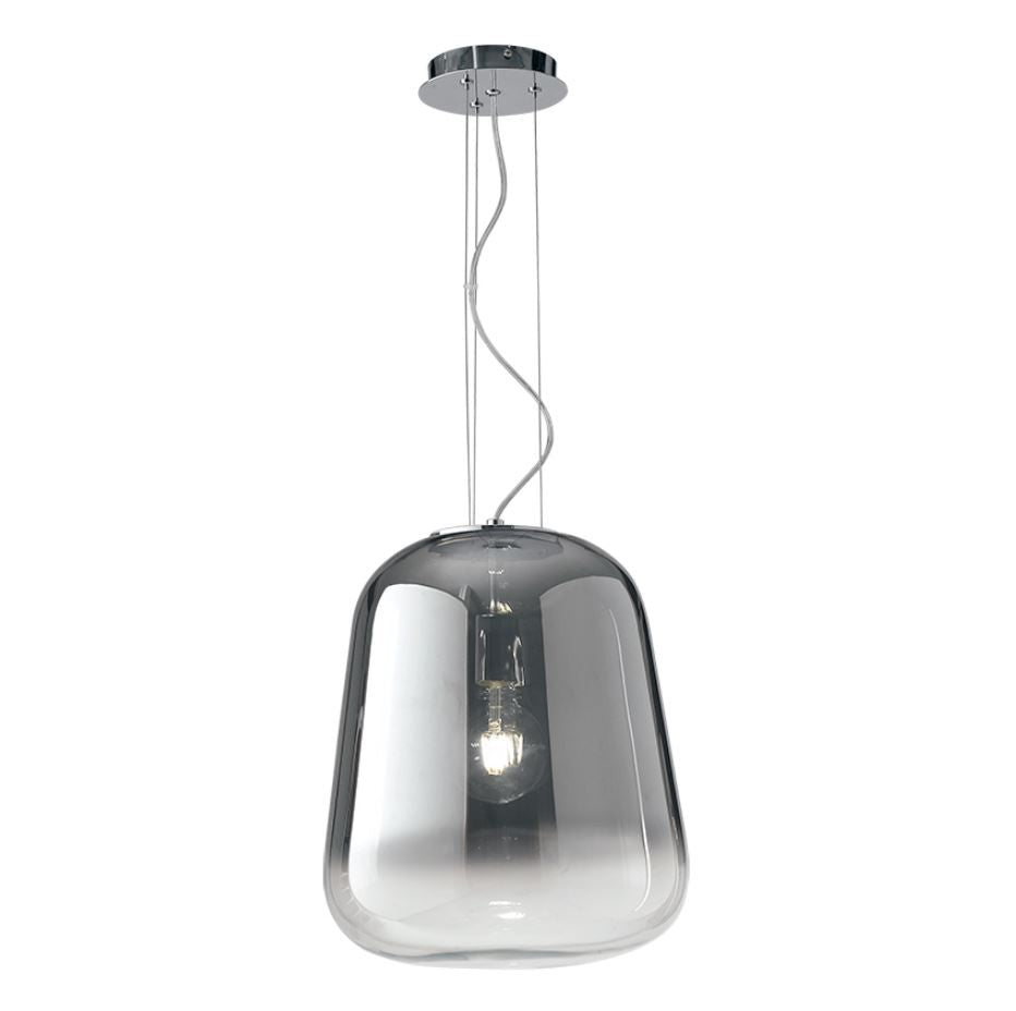 Lampadario SMOKE a Sospensione Led(E27) 34 cm in Vetro