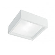 Plafoniera GABRIEL Quadrato Led(E27) 25 cm In Gesso