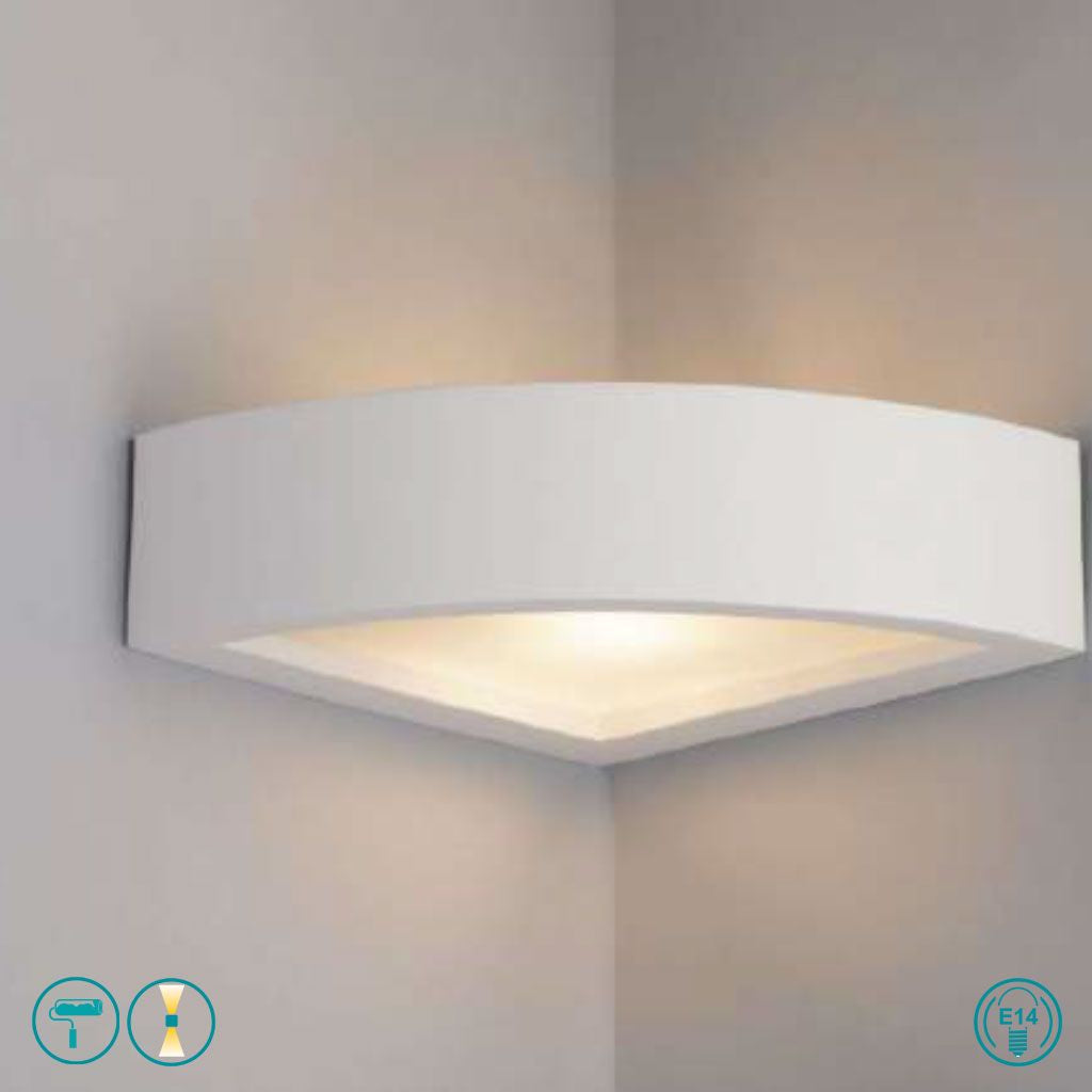 Applique MYKONOS Led(E14) 21 cm in Gesso