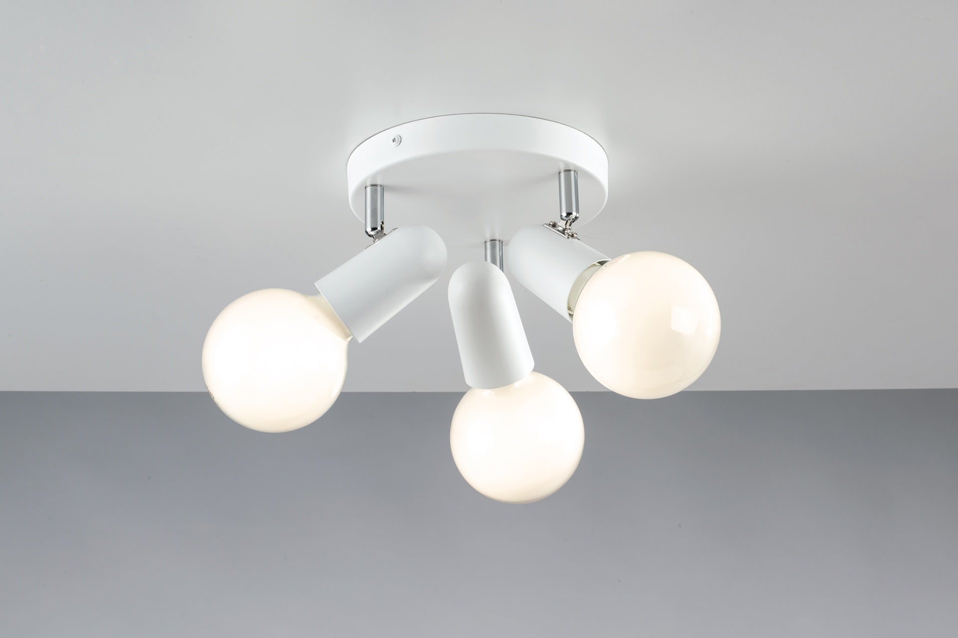 Plafoniera PUNTO 3 Portalampade Led(E27) 26 cm in Metallo