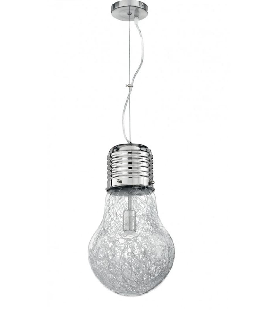 Lampadario LAMPADINA Led(E27) 30 cm in Vetro