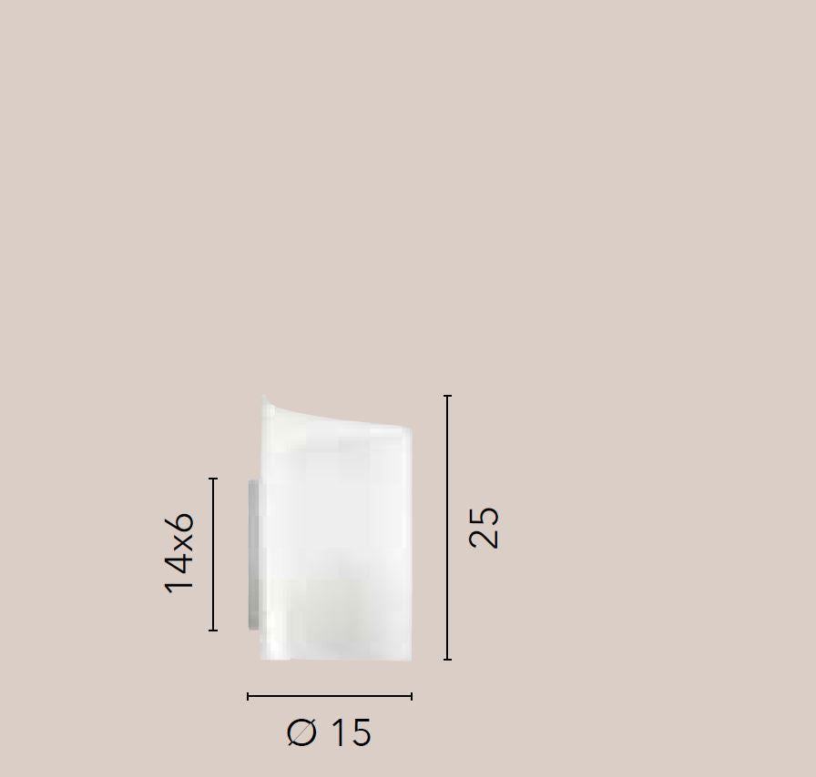 Applique IMAGINE Led( E27) 25 cm In Vetro