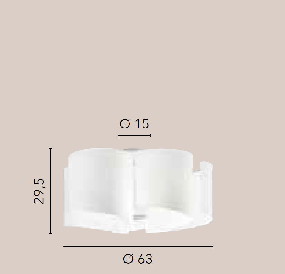 Lampadario IMAGINE 5 luci Led(E27) 29,5 cm In Vetro