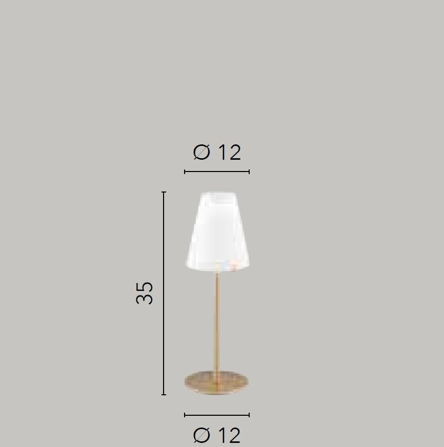 Lampada CANTO (G9) 35 cm In Metallo