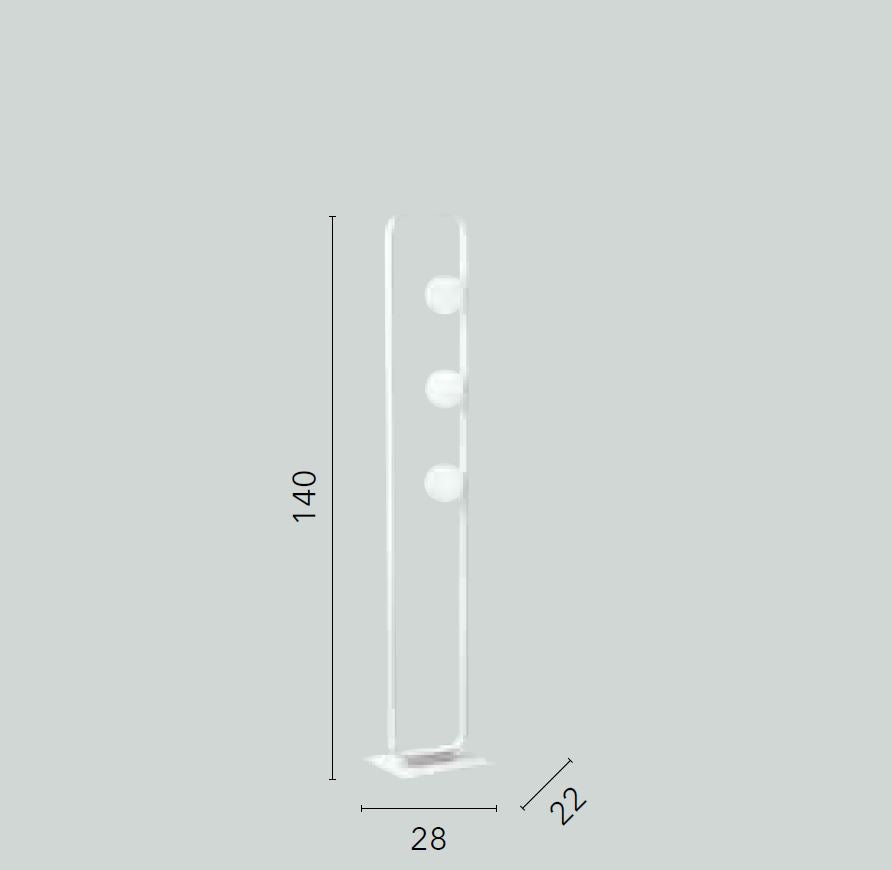 Piantana ROXY Led(G9) 140 cm In Metallo