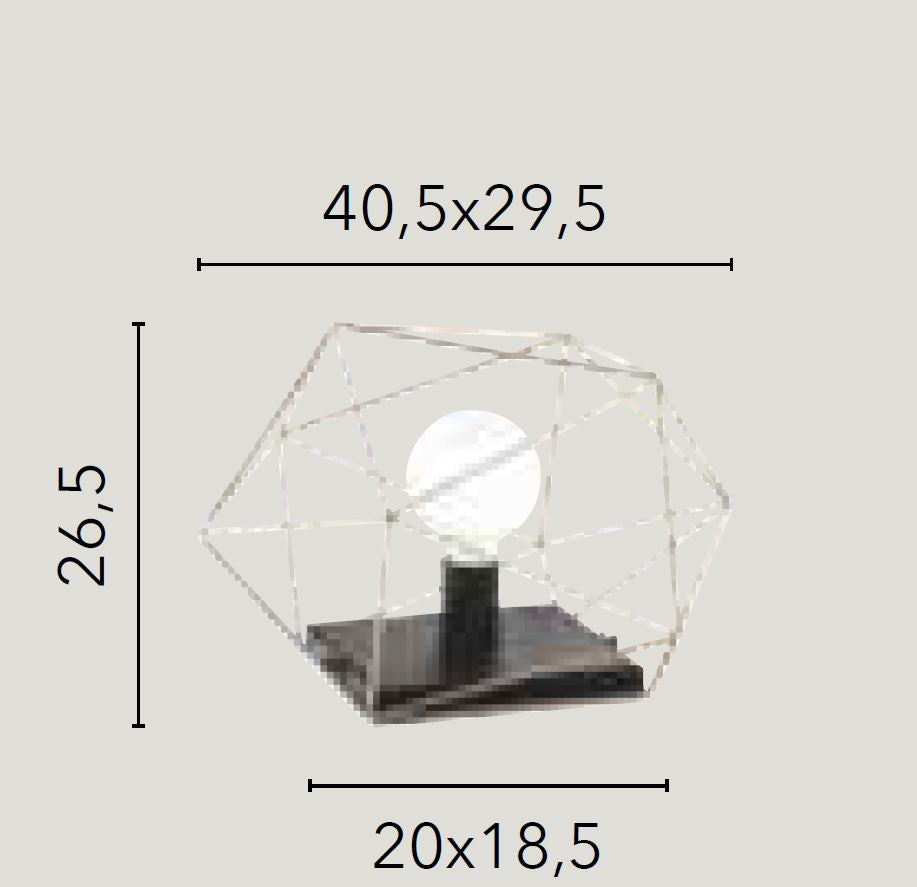 ABRAXAS Led Lamp 26.5 cm In Metal