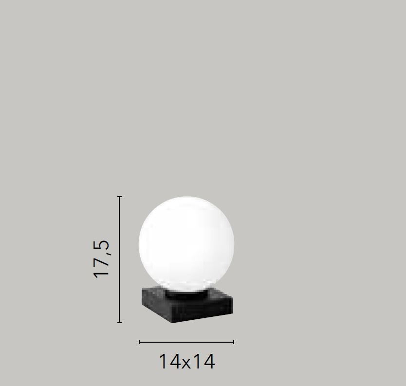Lampada ENOIRE Led(E14) 17,5 cm in Metallo