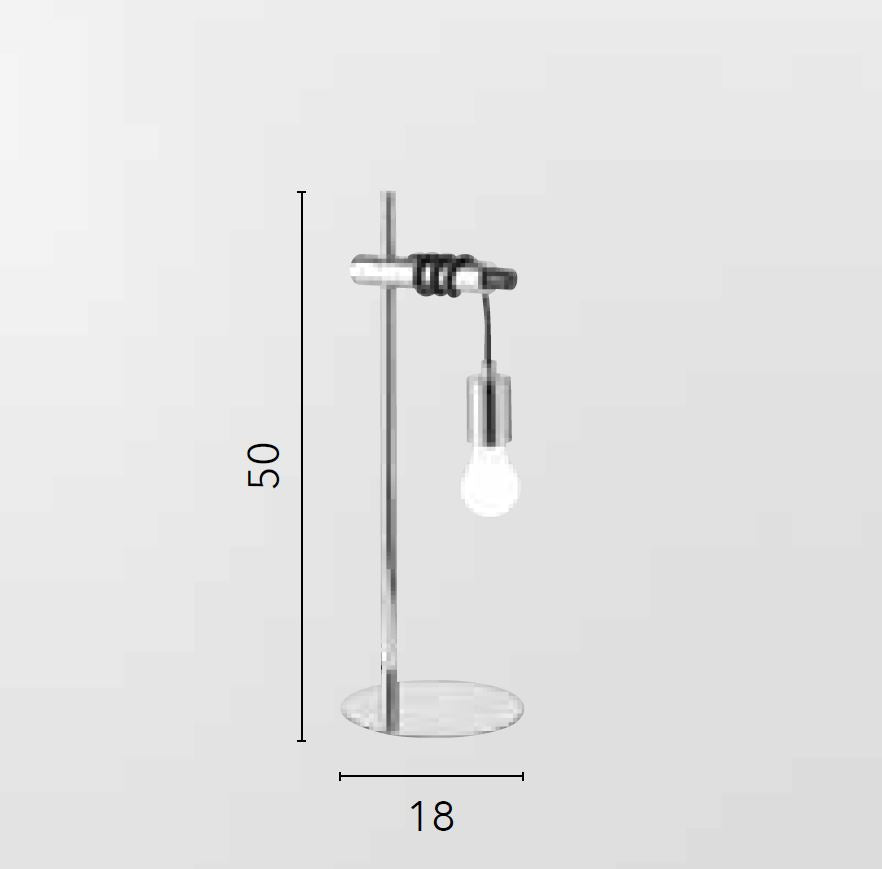 Lampada ADMIRAL Led(E27) 50 cm in Metallo