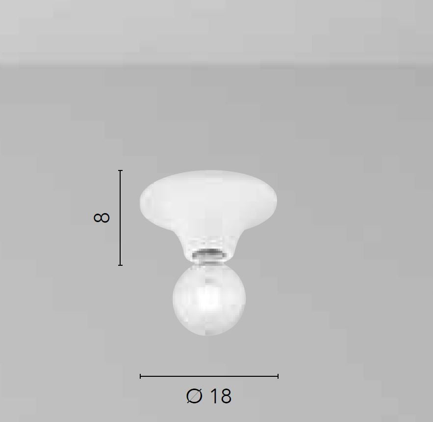 Plafoniera VESEVUS Led (E27) 18 cm In Metallo