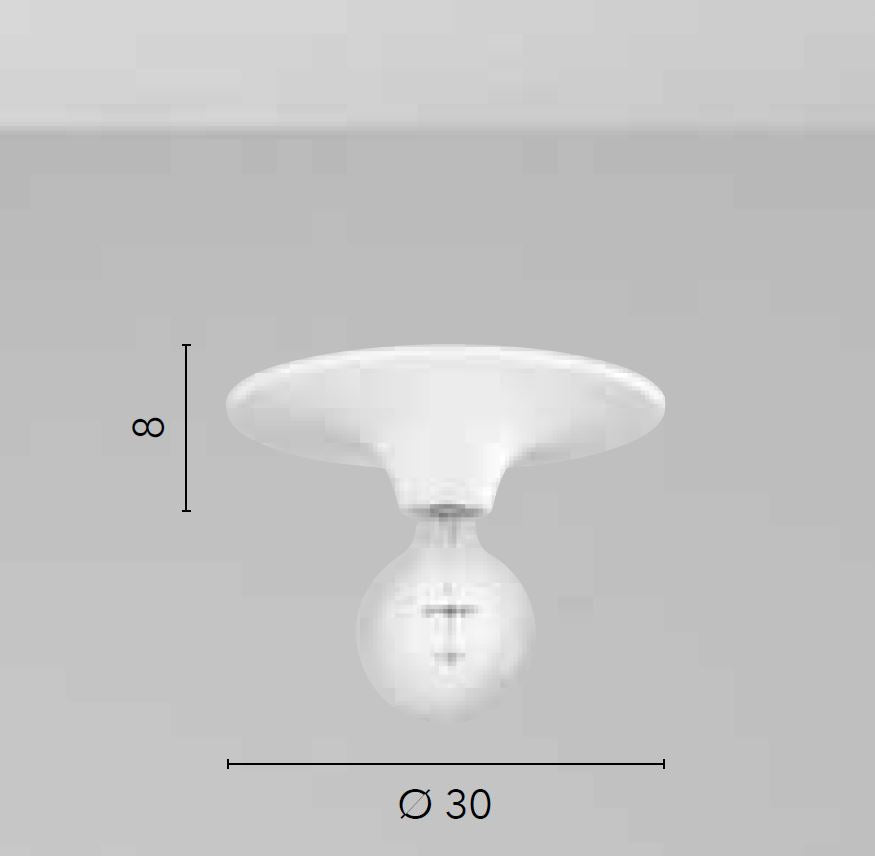 Plafoniera VESEVUS Led (E27) 30 cm In Metallo