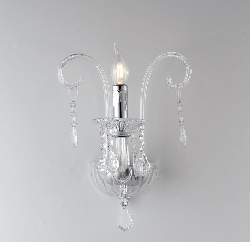 Applique CRISTALLO Led(E14) 30 cm in Vetro
