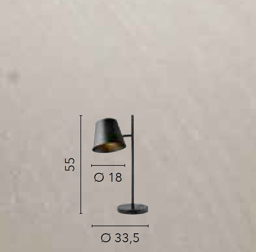 Lampada COLT Led (E27) 33,5 cm In Metallo