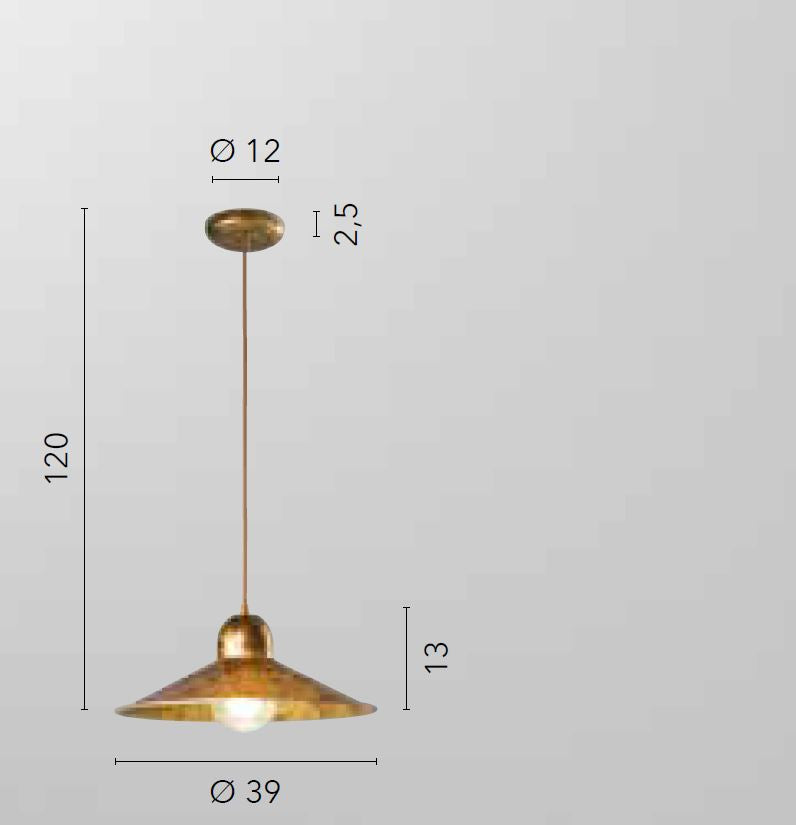 Lampadario ORLEANS a Sospensione Led (E27) 39 cm In Metallo