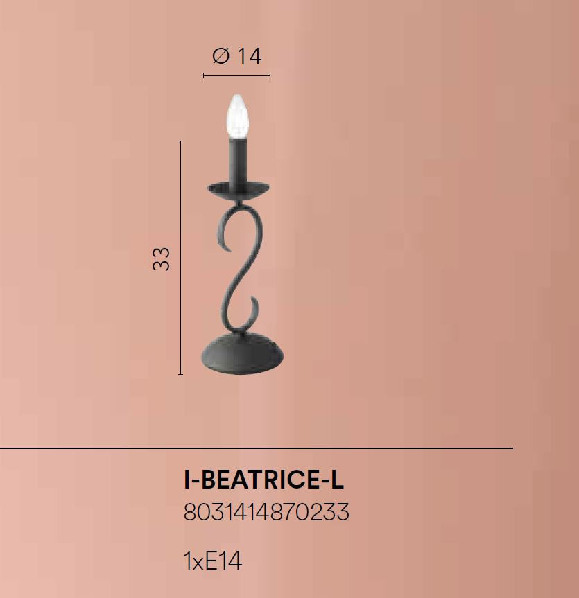 Lampada BEATRICE Led (E14) 63 cm In Metallo
