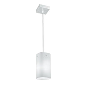 Lampadario SQUARE 1 Luce Led(E27) 10 cm in Vetro
