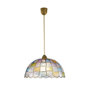 Lampadario PAULA a Sospensione Led(E27) 120x40 cm in Madreperla