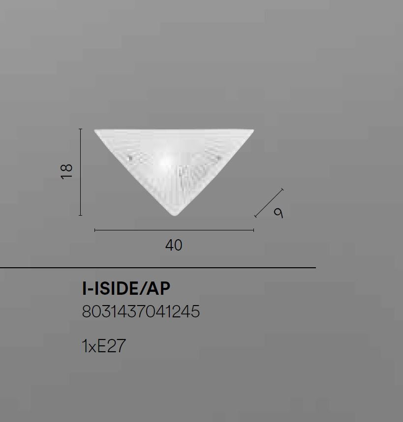 GIBUS E27 30 cm Glass Ceiling Light