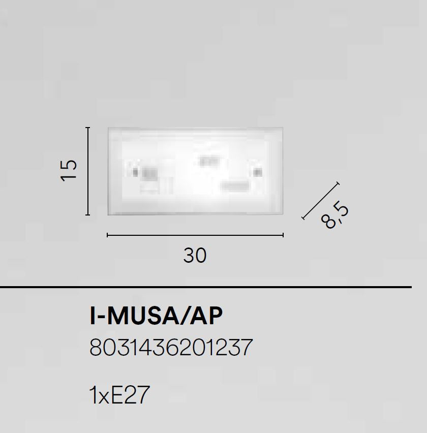 GIBUS E27 30 cm Glass Ceiling Light