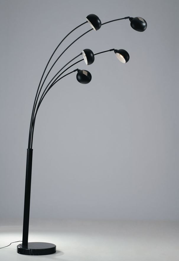 Piantana ERACLE 5 Luci Led(E14) orientabili 219 cm in Metallo