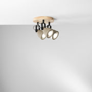 Plafoniera KISA Led (GU10) 3 Faretti 20 cm in Cemento