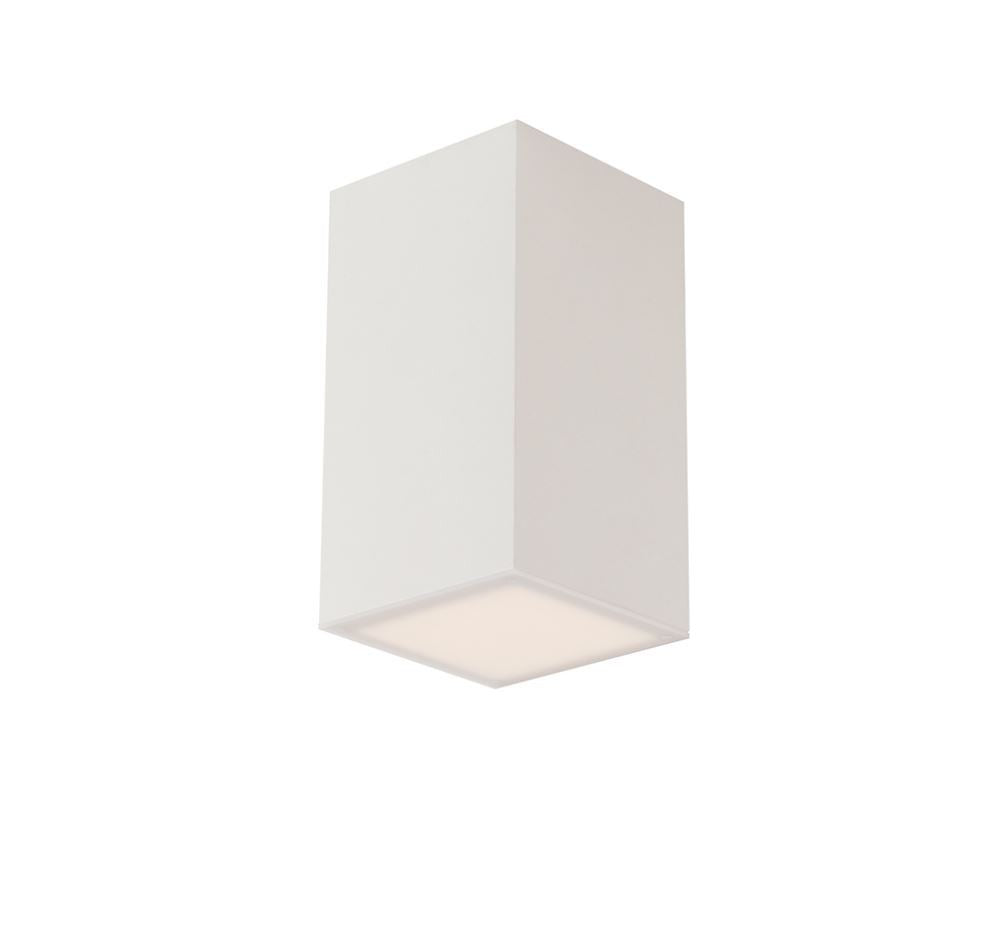 Faretto LIVING squadrato Led(E14) 11 cm In Gesso