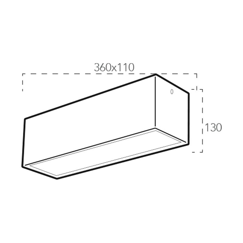 Plafoniera LIVING 4 luci Led (E14) 36 cm In Gesso