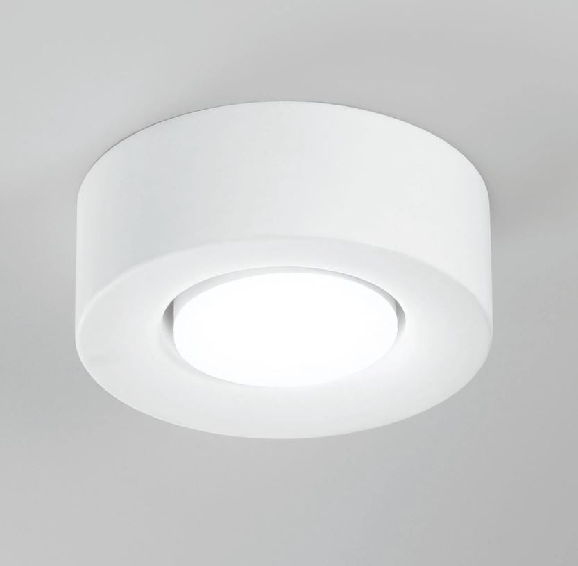 Faretto ATHEN Rotondo Led(GX53) 14 cm in Gesso