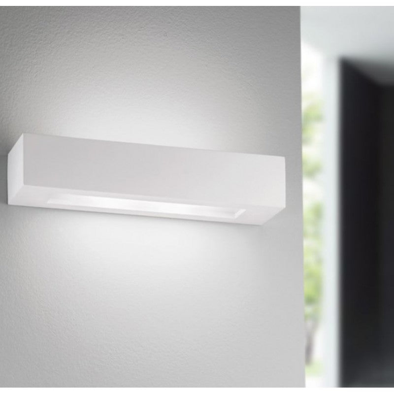 Applique CANDIDA 2 Luci Led (E14) 36 cm In Gesso