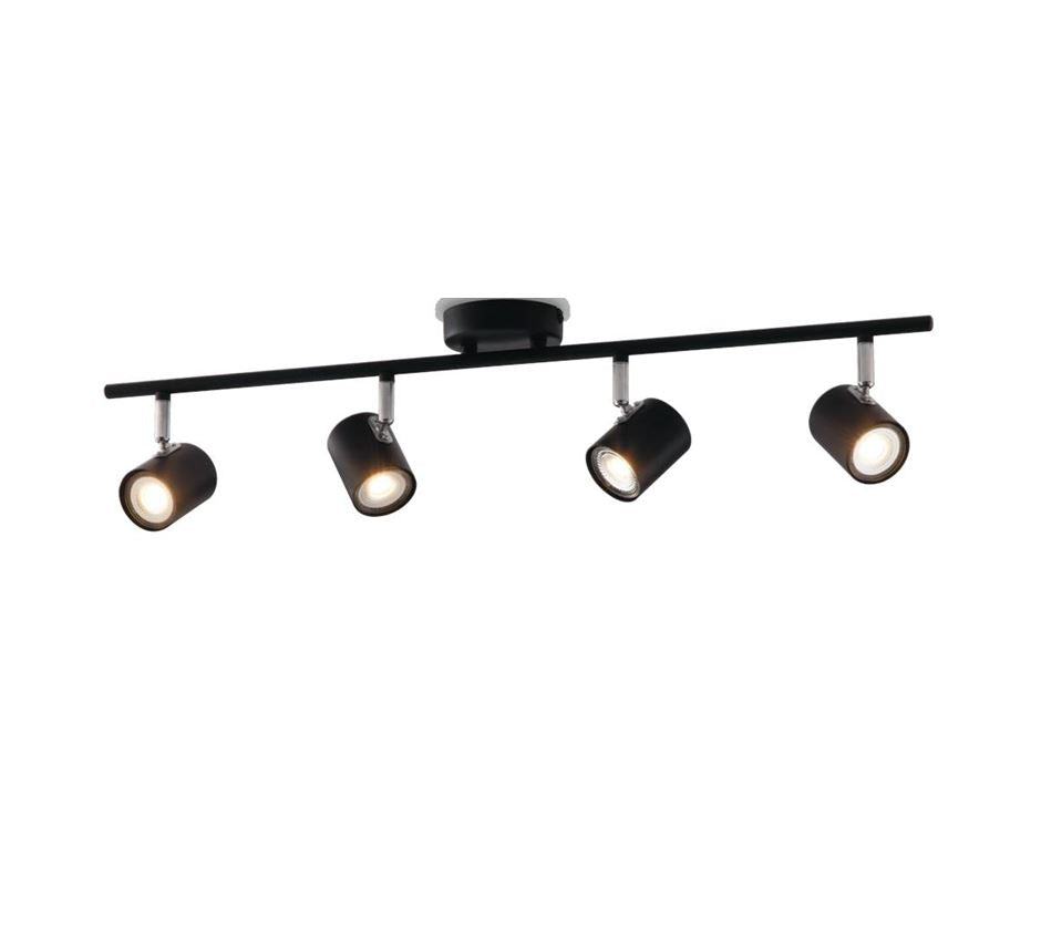 Plafoniera ZERO 4 Faretti Led(GU10) 70 cm in Metallo