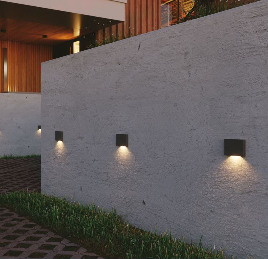 Segnapasso Steplight  Led Per Esterno Antracite Fissaggio Parete IP65