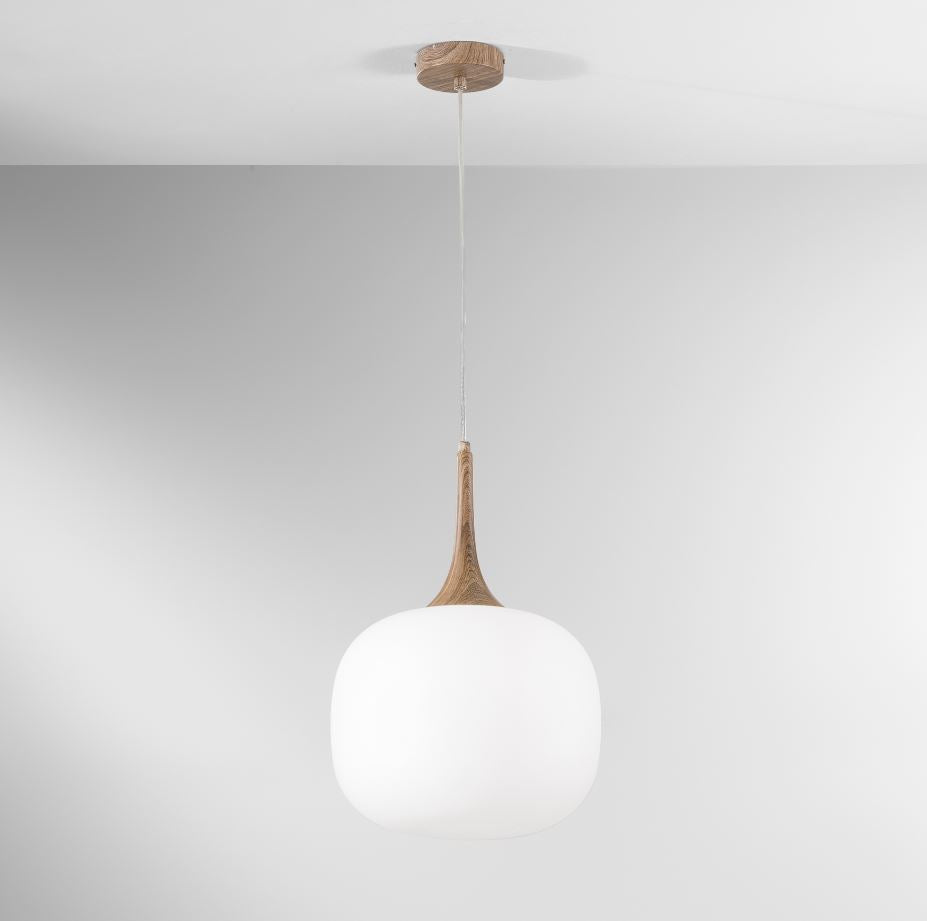 Lampadario JAIPUR a Sospensione E27 30cm in Vetro