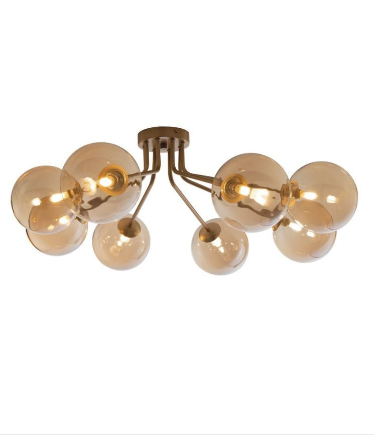 Plafoniera HONEY 8 Sfere Led(G9) 88,5 cm In Metallo