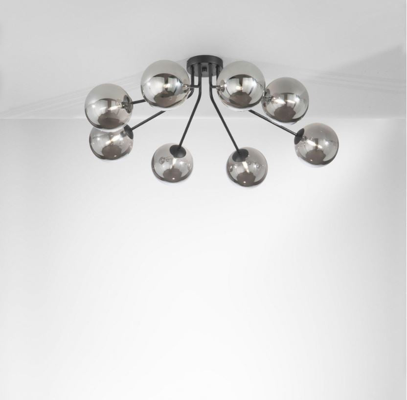 Plafoniera HONEY 8 Sfere Led(G9) 88,5 cm In Metallo