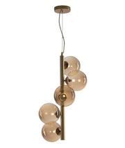 Lampadario HONEY a Sospensione 5 Sfere Led(G9) 36.1 cm in Metallo