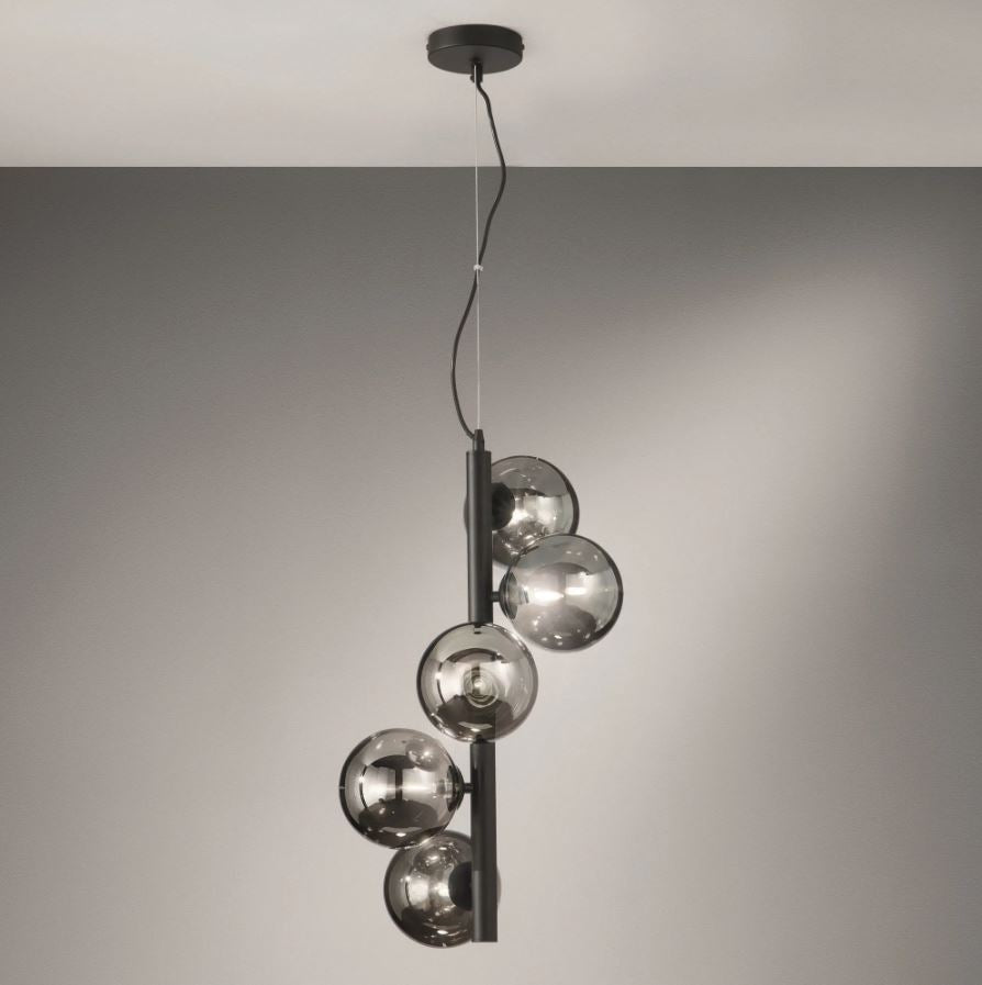 Lampadario HONEY a Sospensione 5 Sfere Led(G9) 36.1 cm in Metallo