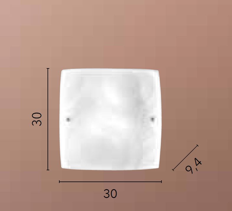 GIBUS E27 30 cm Glass Ceiling Light