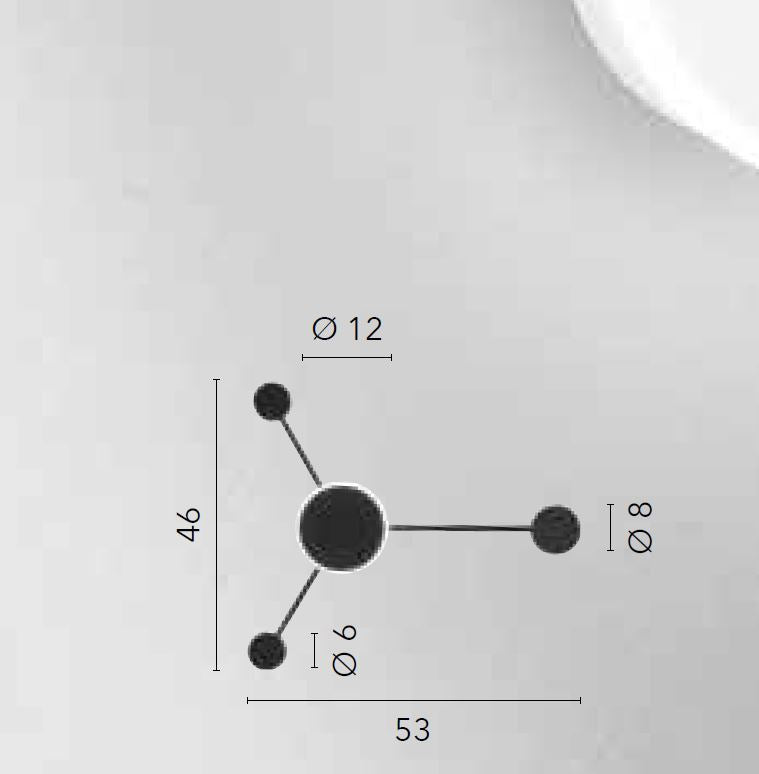ETERE CCT Led 53cm 12W Aluminum Wall Lamp